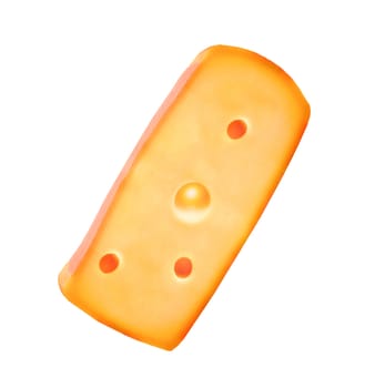 cheese isolated on white