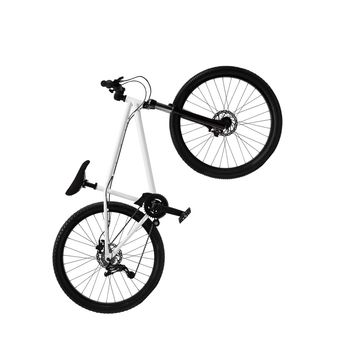 mountain bike isolated on white background