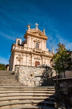 The church of Saint Andrew in Brunate near lake Como.