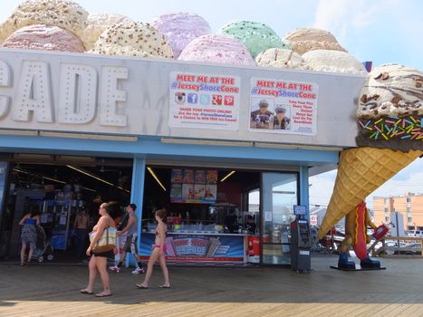 Seaside Heights at Jersey Shore in New Jersey