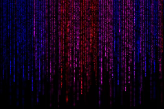Digital Abstract background, colorful matrix.
