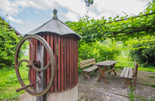 Old water fountain,outdoor shot