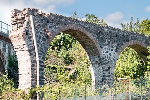 Ancient stone bridge collapsed after heavy storm