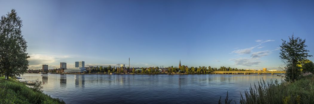 Panorama over Umeå, Sweden