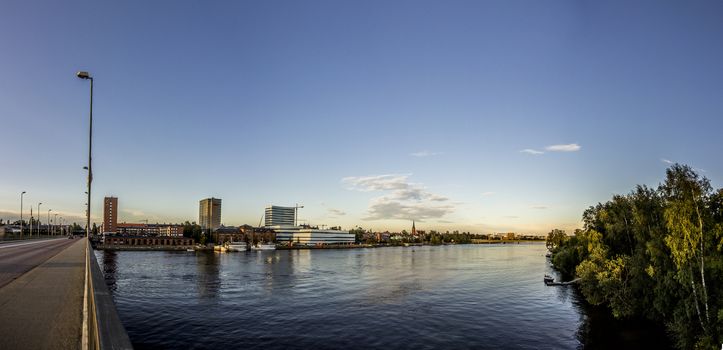 Swedish City with River