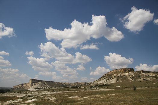 White Rock or Ak-Kaya Crimea natural background