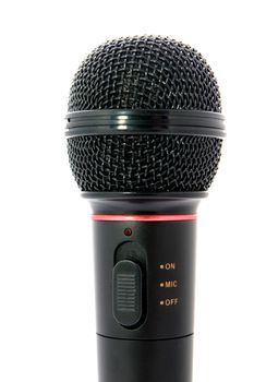 Microphone on a white background