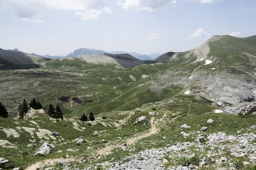 landscape in spanish pyrenees