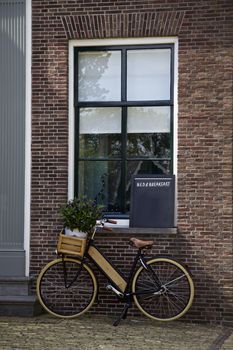 Bicycle, Bed and Breakfast sign, home, Netherlands, Europe