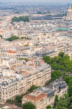 Paris, France. Beautiful city aerial skyline.