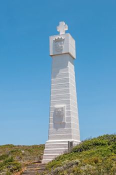 Monument in the Cape Point section of Table Mountain National Park commemorating the voyage around the Cape by Vasco da Gama in 1497. Serves as beacon helping ships avoid Whittle Rock.

