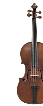 Classical violin - isolated (white background)