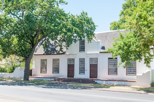 Historical building in Stellenbosch in the Western Cape Province of South Africa
