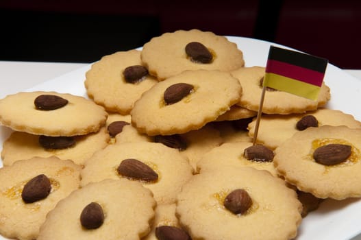 presentation of some round cookies and other heart-shaped