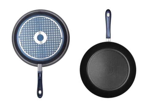 two frying pan isolated