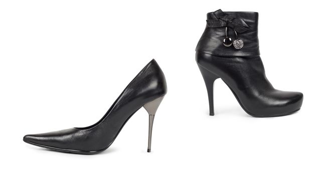 Black Womens Shoes - Isolated on White