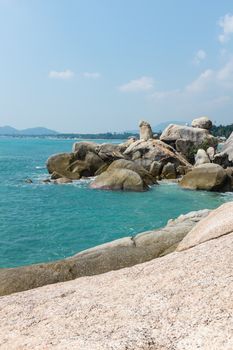 Stone at part of Lamai beach,Samui, Thailand