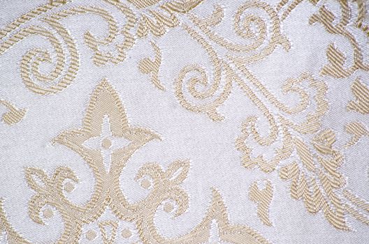 vintage brocade fabric detail
