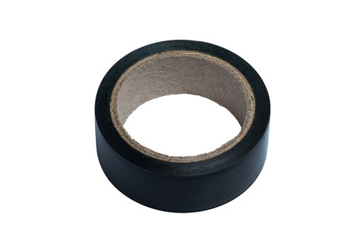 duct tape for electric wire, isolated, on white background, with clipping path