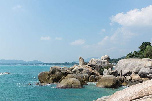 Stone at part of Lamai beach,Samui, Thailand