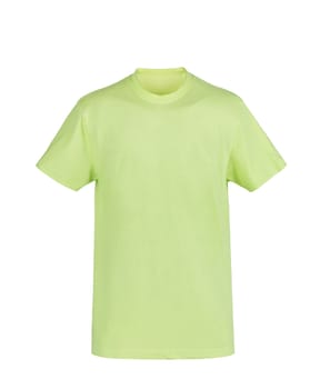 Green T-shirt isolated on white background