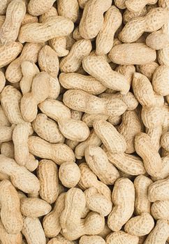 close-up of some peanuts. background