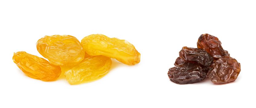 Dried apricots on a white background
