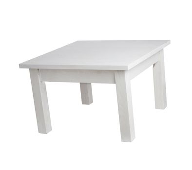Elegant white table, with clipping path