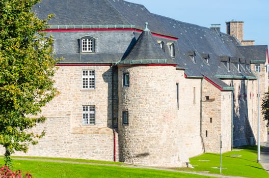 Medieval Castle Broich in Mülheim an der Ruhr. Well Restored.