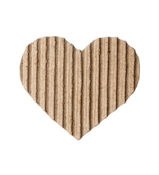 heart made of cardboard