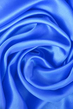 Smooth elegant blue silk can use as background 