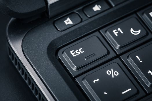 Computer keyboard - ESC button, close up