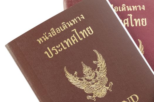 Passport Thailand for travel concept background