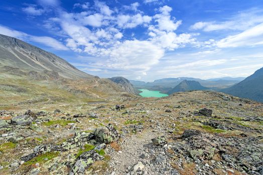 Besseggen Ridge in Jotunheimen National Park, Norway