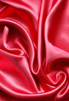 Smooth elegant red silk can use as background 