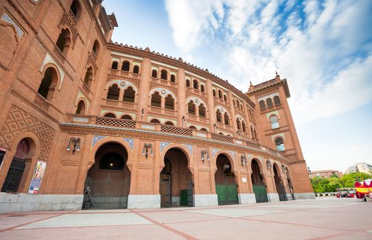 Madrid, Spain - May 11, 2012: Plaza de Toros de Las Ventas on a spring day in Madrid, Spain