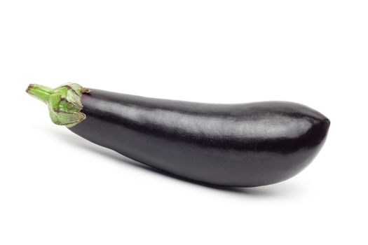 Fresh eggplant isolated on white