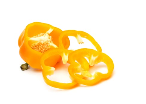 sweet pepper isolated on white background