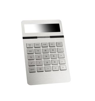 Calculator on white background