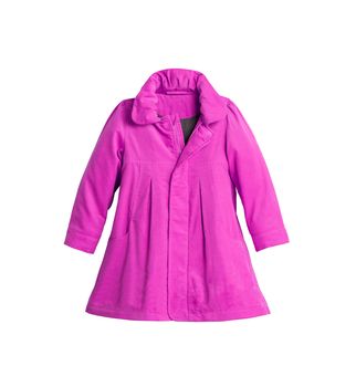 Pink wool luxury female coat