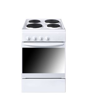 electric cooker on white background