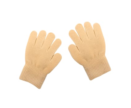 knitted woolen baby gloves