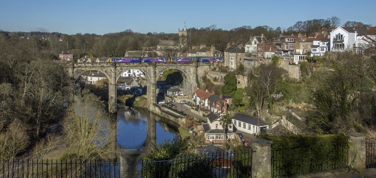 Knearsborough - an historic market town, spa town and civil parish in the Borough of Harrogate in North Yorkshire, England. 