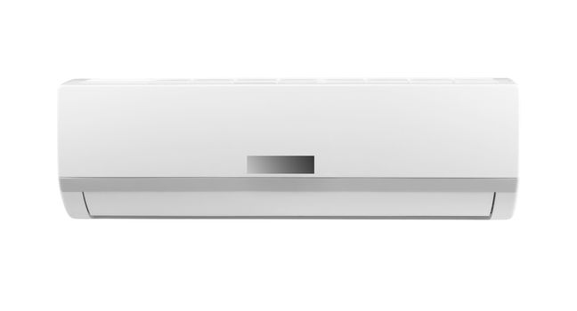 white air conditioner isolated