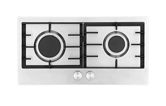 Gas hob isolated on white