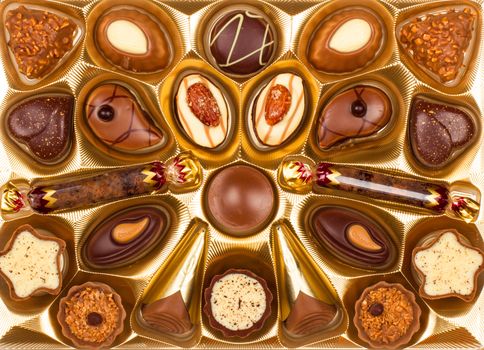 background of chocolate candy