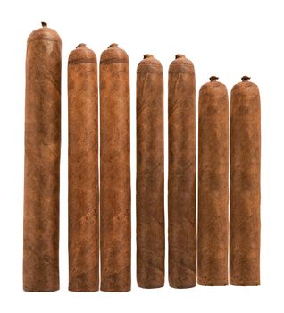 isolated cigars all sizes