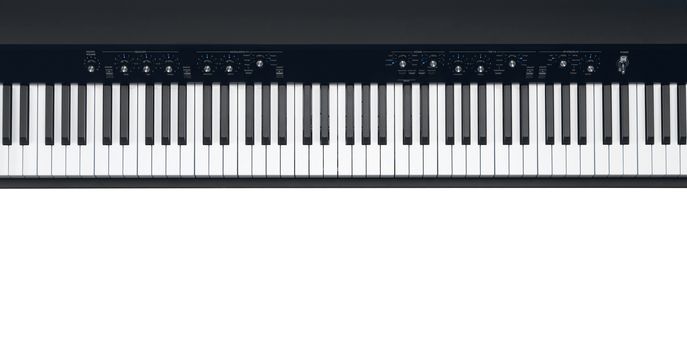 Synthesizer isolated on white background
