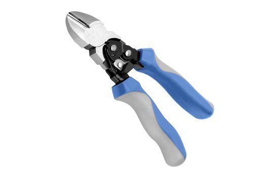 Studio photography of a pliers. isolated on white background.