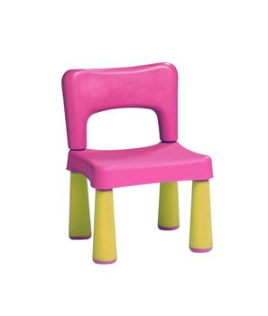 baby plastic stool on a white background